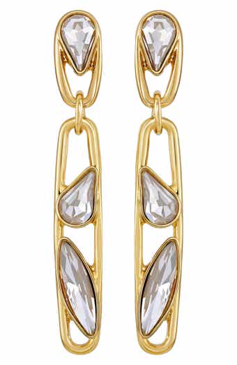 Crystal Linear Drop Earrings