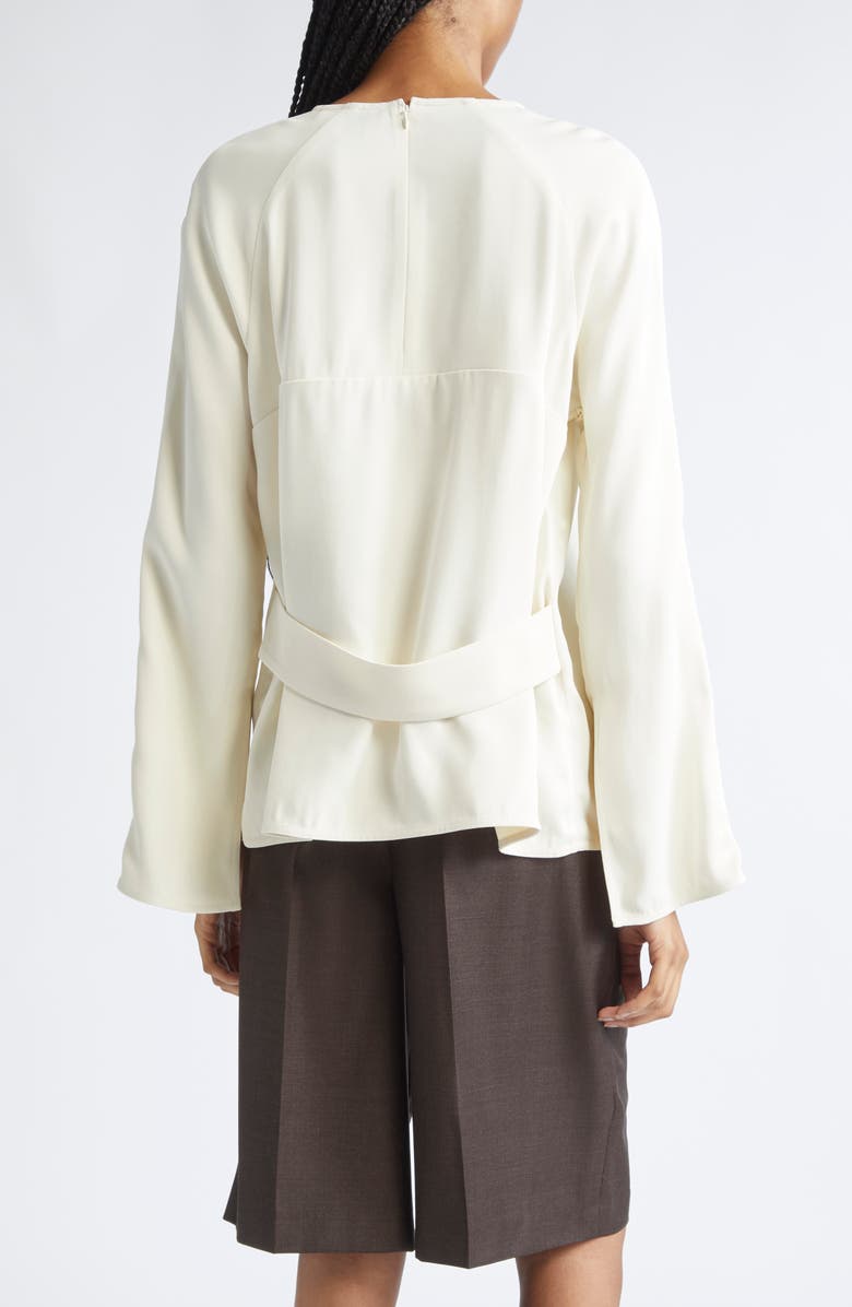 LOULOU DE SAISON Aiza Long Sleeve Top, Alternate, color, Ivory