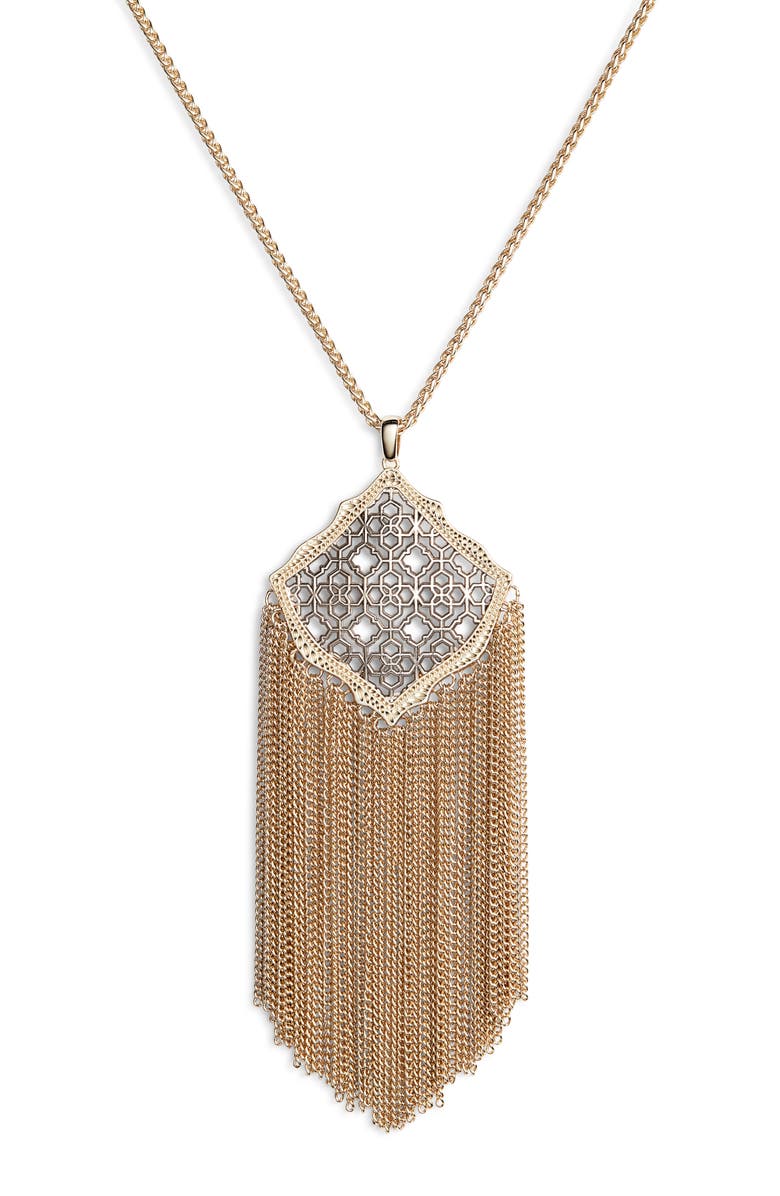 Kendra Scott Kingston Adjustable Pendant Necklace, Alternate, color, 