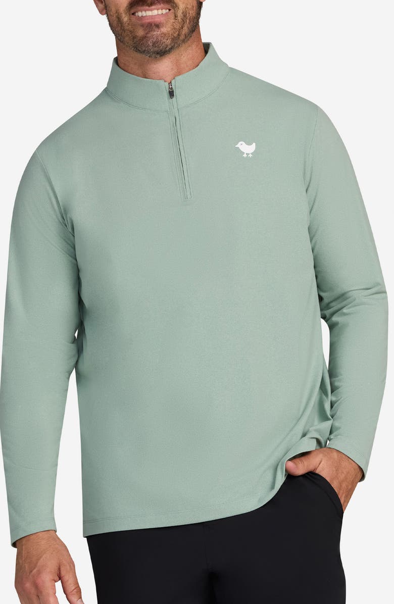 Bad Birdie Quarter Zip Golf Pullover, Main, color, Washed Sage