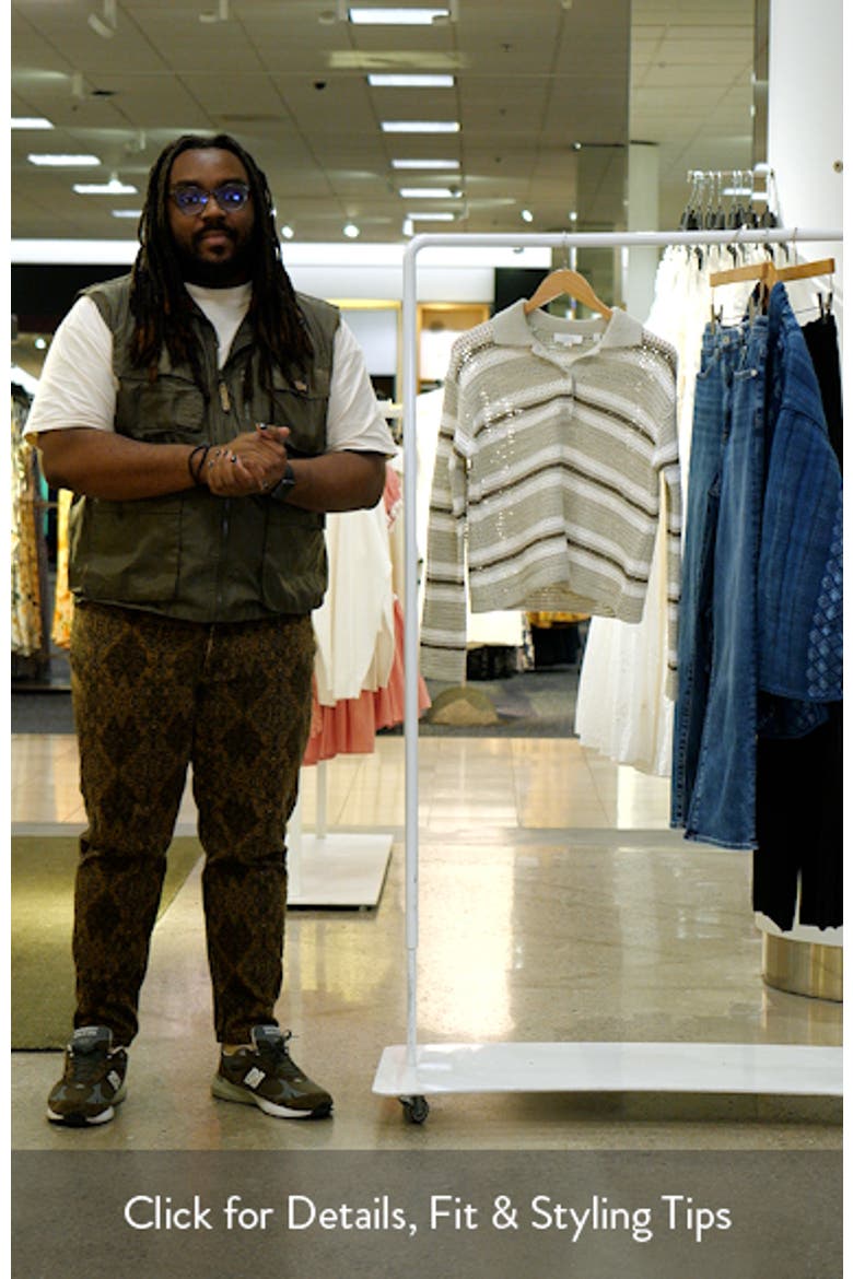 Cotton Stripe Polo Sweater video