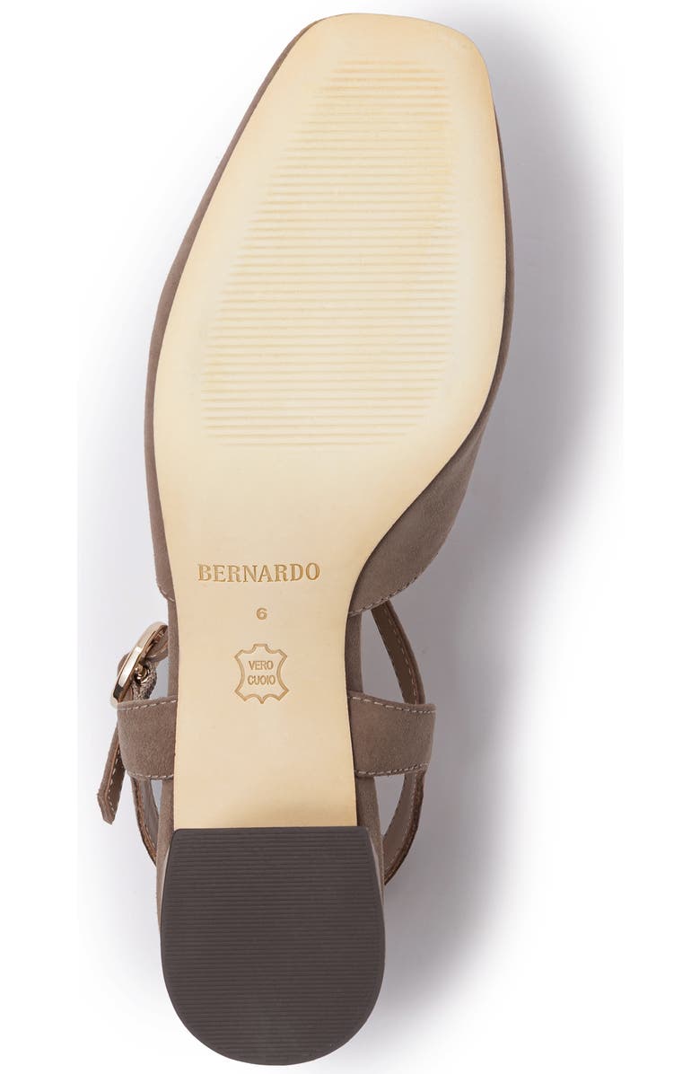 Bernardo Footwear Romi T-Strap Pump, Alternate, color, Walnut Suede