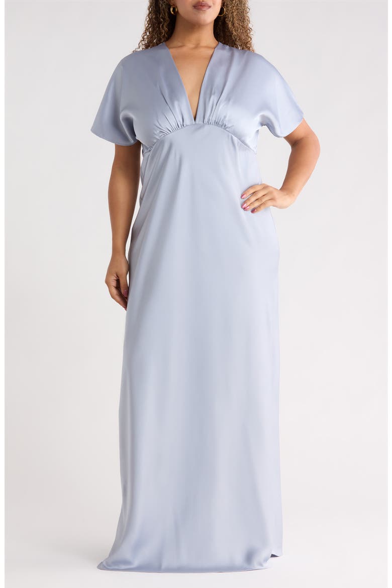 nordstrom v neck dress V-Neck White Dresses sleeve dress topped with a plunging V Renee C V-Neck Satin Dress