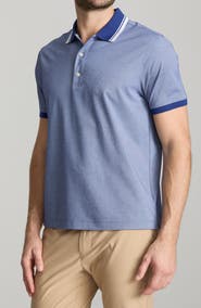 UNTUCKit Day Tipped Cotton Blend Piqué Performance Polo