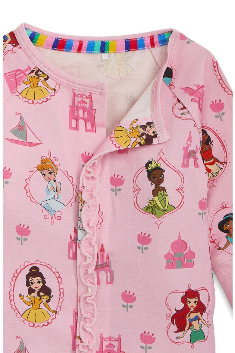 Princess Royal Radiance Ruffle Magnetic Convertible Footie, Alternate, color, PRINCESS ROYAL RADIANCE
