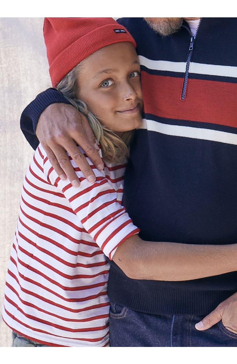 Saint James MINQUIERS KIDS - Authentic Breton Shirt for Kids, Alternate, color, White/Red