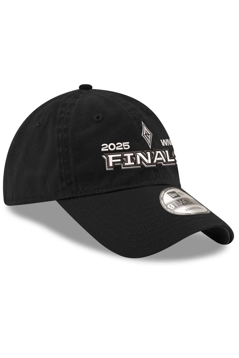 Men's New Era Black Las Vegas Aces 2025 WNBA Finals 9TWENTY Adjustable Hat, Alternate, color, Black