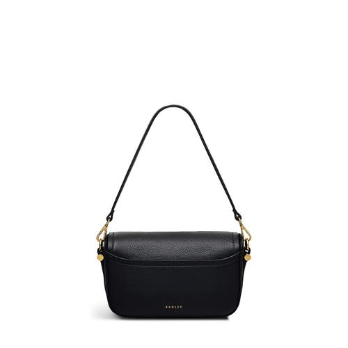 Radley London Bathurst Mews Small Flapover Crossbody Bag In Black