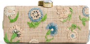 Pamela Munson Petite Fleur Raffia Clutch