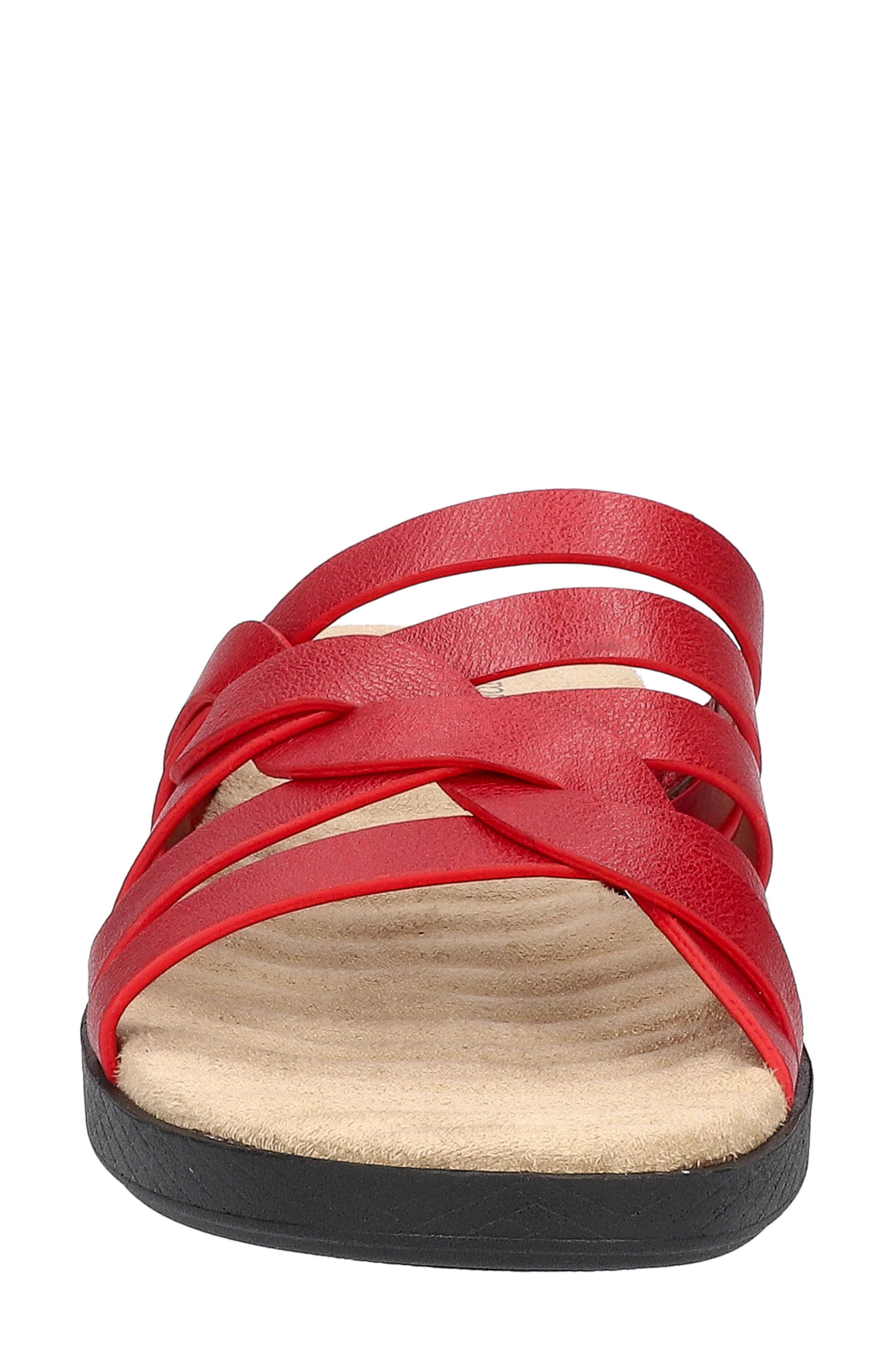 Sheri Open Toe Sandal, Alternate, color, RED