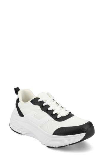 Shop Journee Collection Marshel Casual Sneaker In White/black
