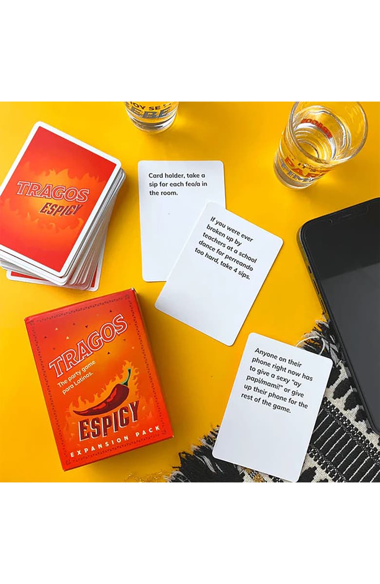 Tragos Espicy Expansion Pack The Adult Party Game For Latinos, Spicy Ages 18+, Alternate, color, Multicolored