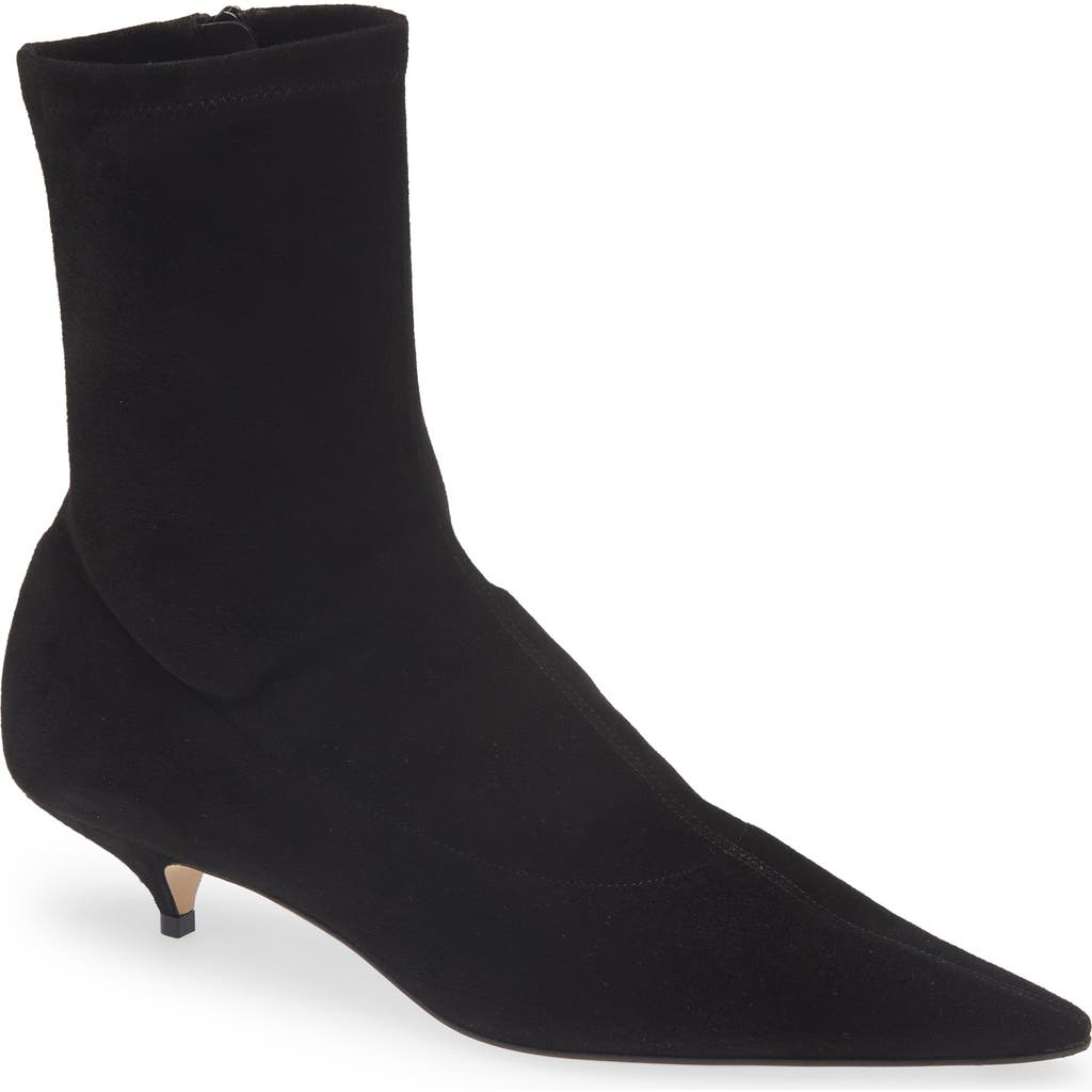 The Row Liisa Pointed Toe Bootie In Black