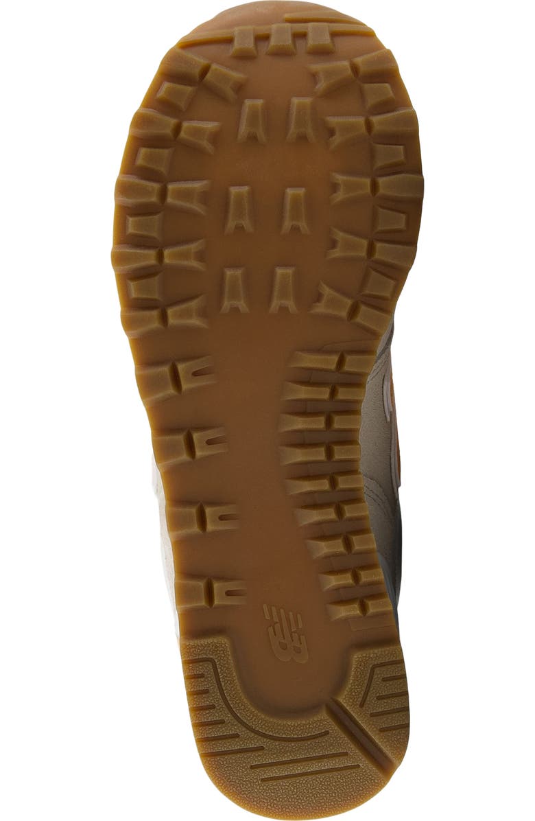 New Balance 574 Sneaker, Alternate, color, Timberwolf/ Alpha Orange