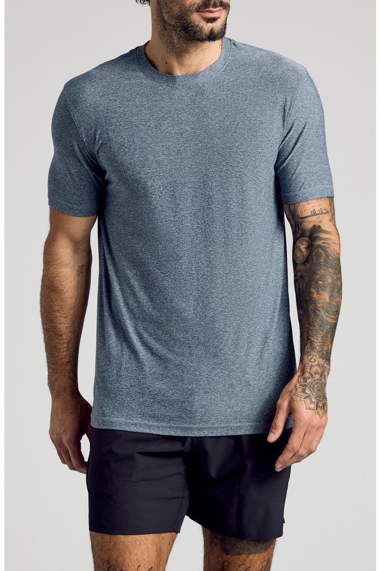 Active Trim Fit Performance T-Shirt, Main, color, HEATHERNAVY