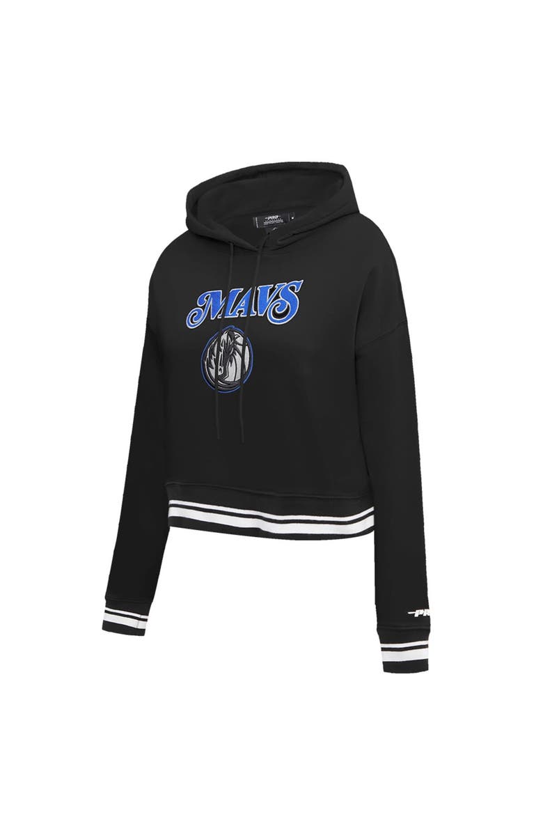 PRO STANDARD Women's Pro Standard Black Dallas Mavericks 2023/24 City Edition Cropped Pullover Hoodie, Alternate, color, Black