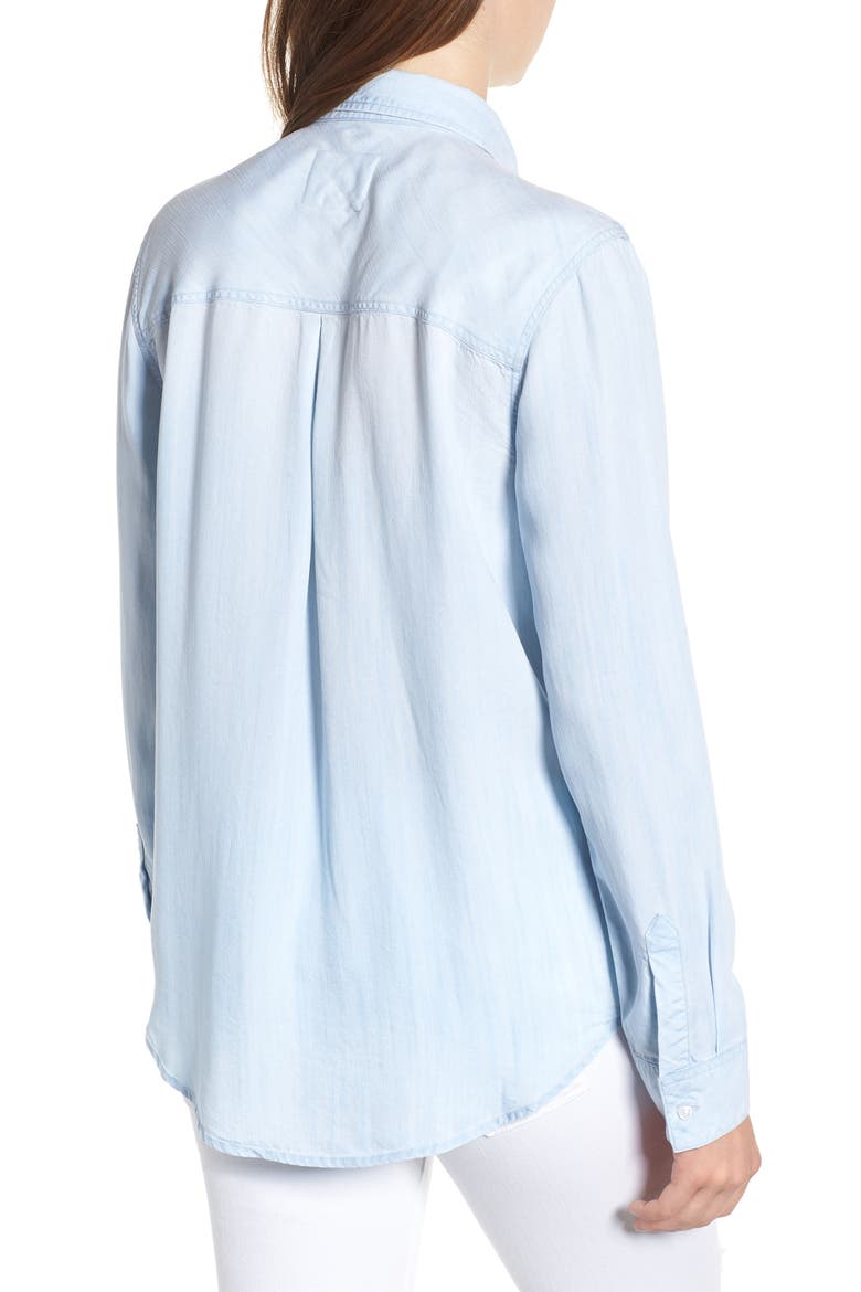Ingrid Chambray Shirt, Alternate, color, LIGHT VINTAGE