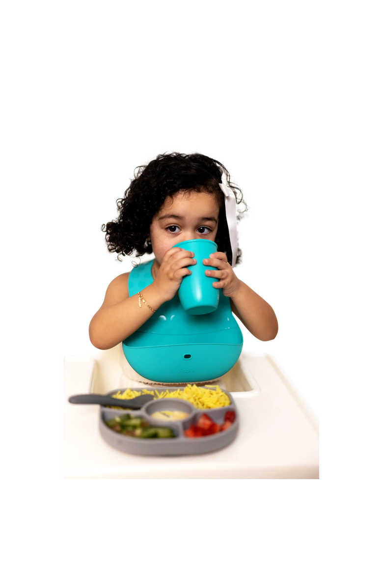 Pocket Portable Silicone Feeding Set, Alternate, color, Aqua