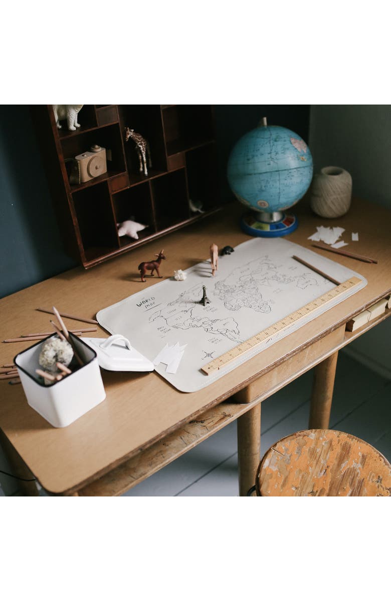 GATHRE Changing Mat, Alternate, color, World Map