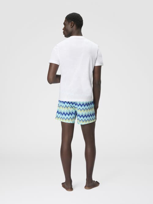 Missoni Short Sleeve T-shirt With Zigzag Insert In White