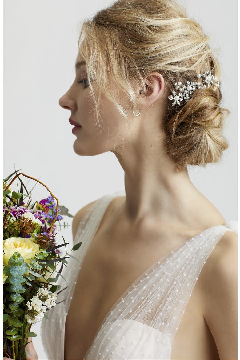 Cameo Comb, Alternate, color, SILVER