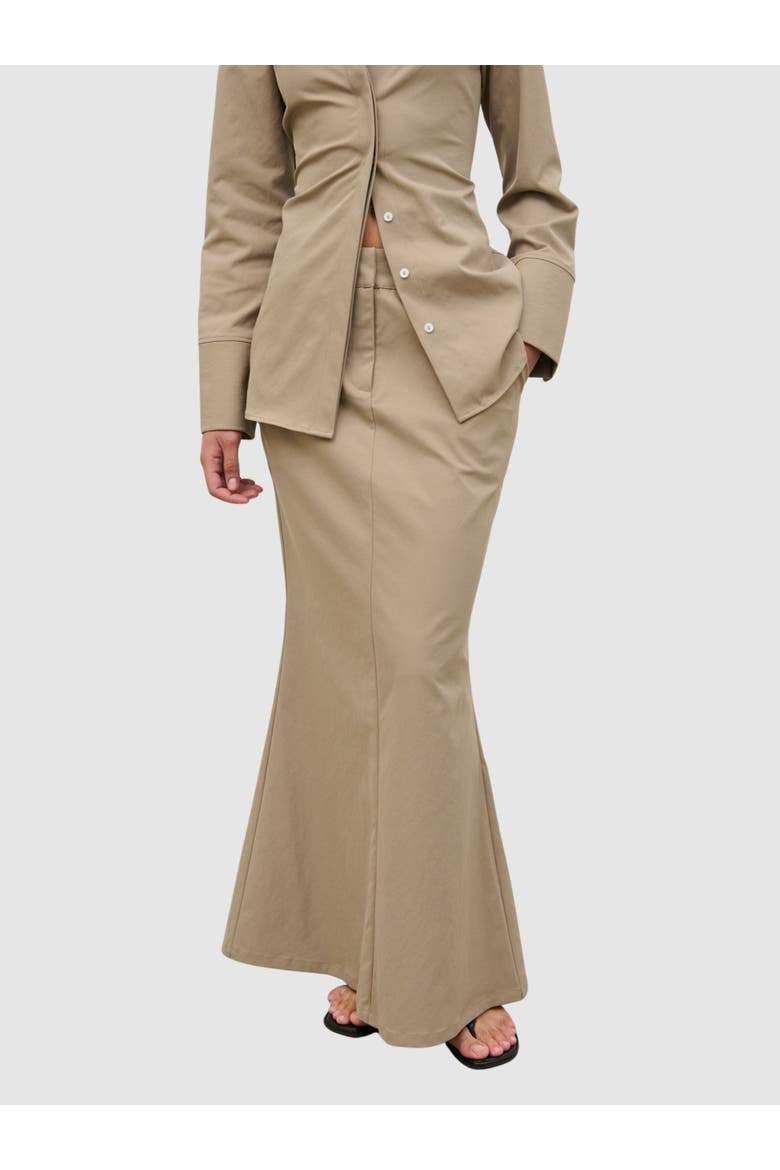 Myley Flare Maxi Skirt, Main, color, Beige