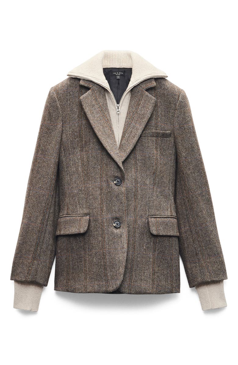 rag & bone Frank Blazer, Alternate, color, Brown Multi