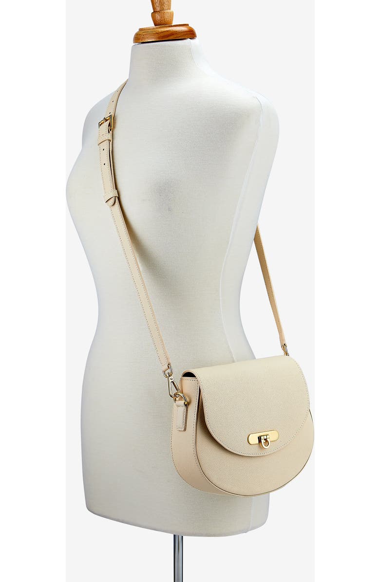 GiGi New York Sophia Saddle Bag, Alternate, color, Ivory