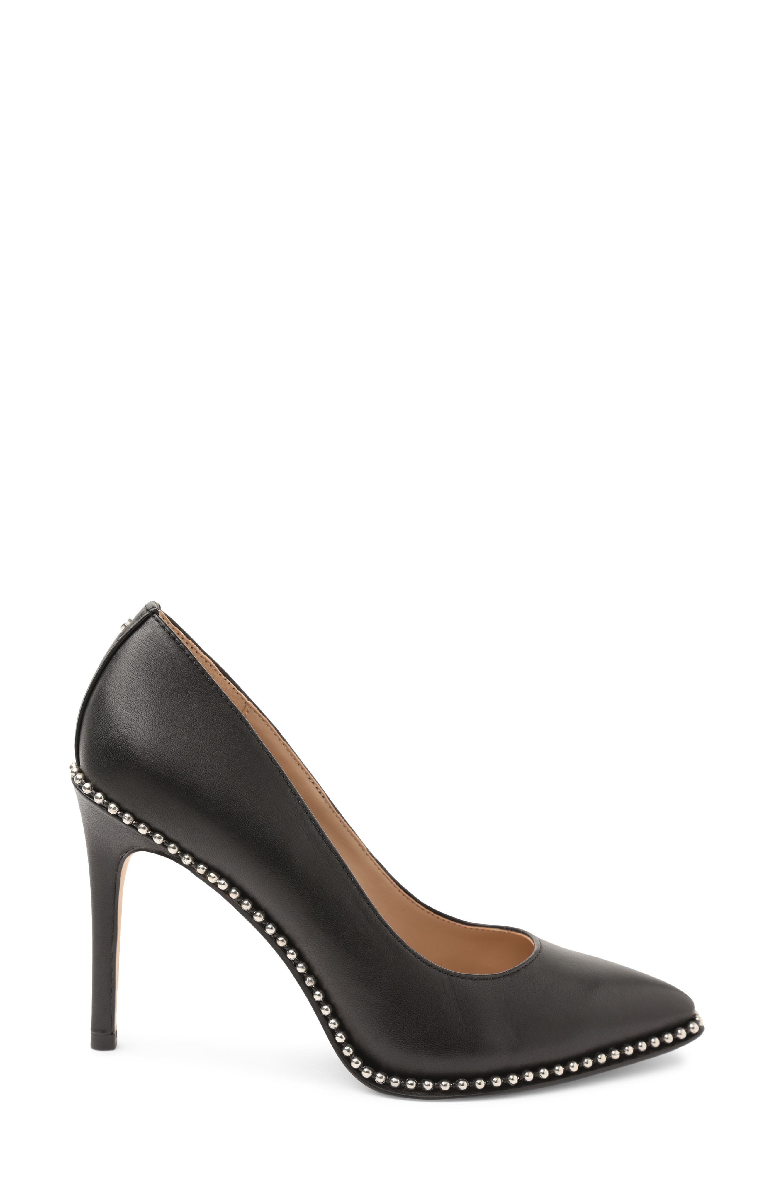 BCBGeneration Holli Pointed Toe Pump, Alternate, color, Black Leather