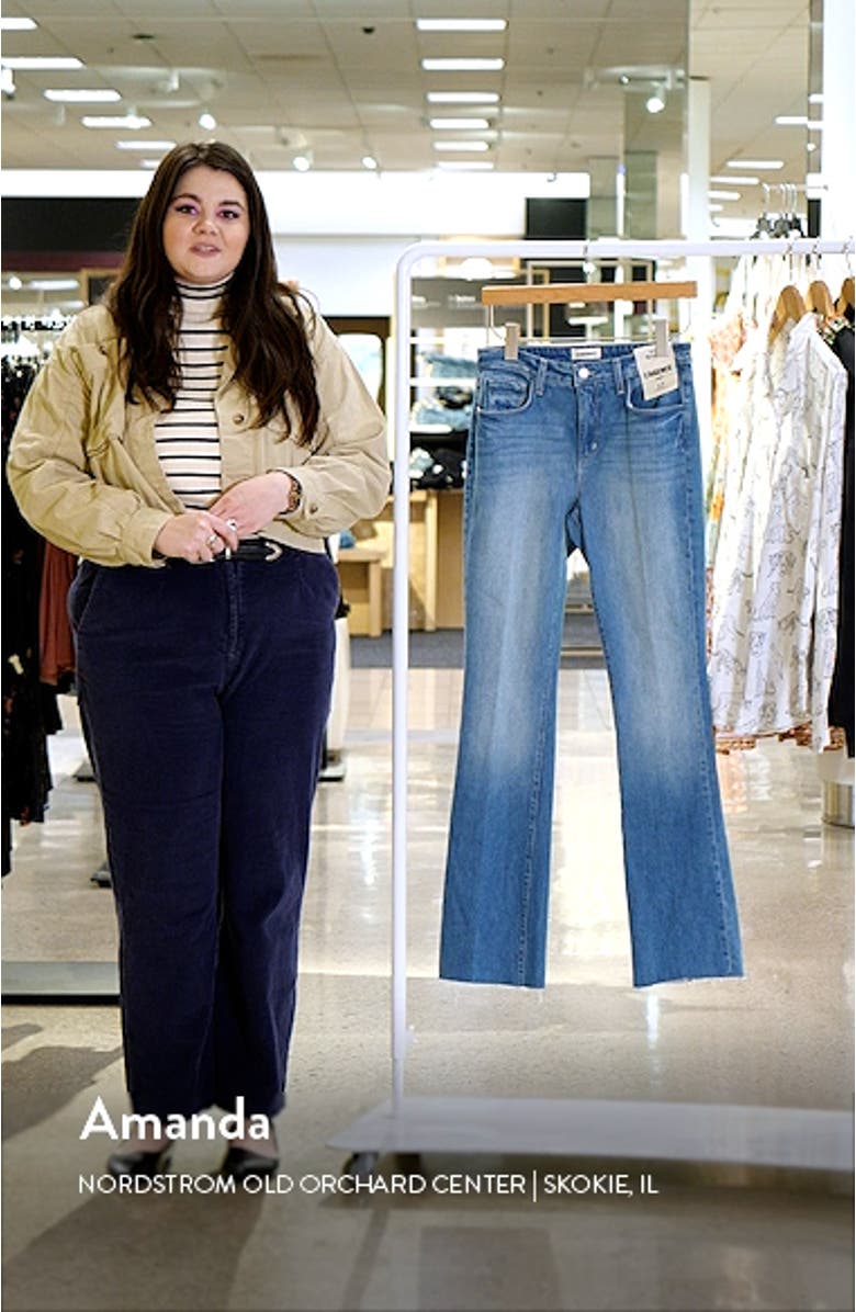 Ruth Raw Hem Straight Leg Jeans, sales video thumbnail