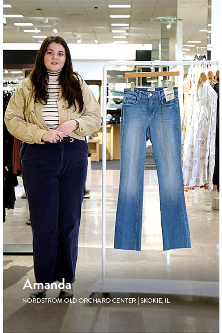 Ruth Raw Hem Straight Leg Jeans video