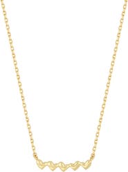Bony Levy 14K Yellow Gold Heart Bar Pendant Necklace