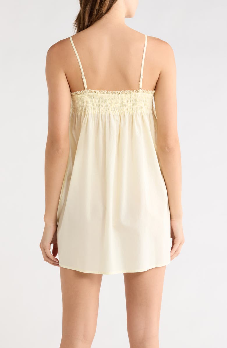 Open Edit Flirty Cotton Nightgown, Alternate, color, Yellow Sorbet