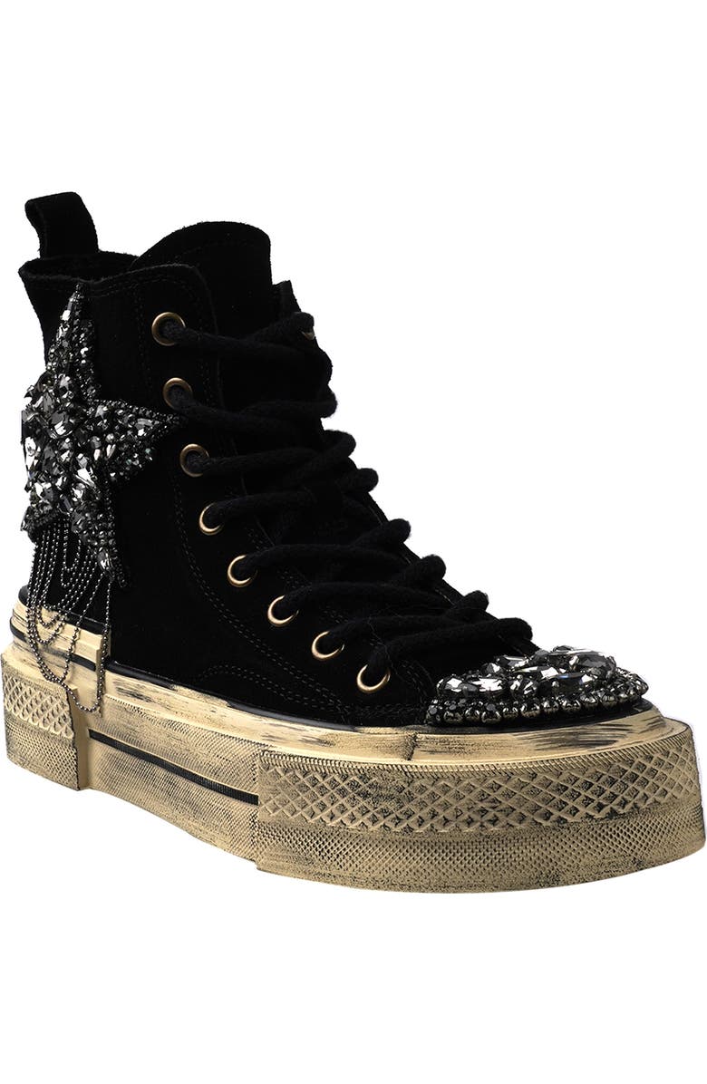 ZIGI Hattie Star Appliqué High Top Platform Sneaker, Main, color,