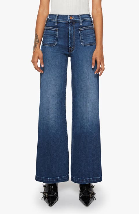 The Li'l Hustler Roller Sneak High Waist Wide Leg Jeans (Petite)