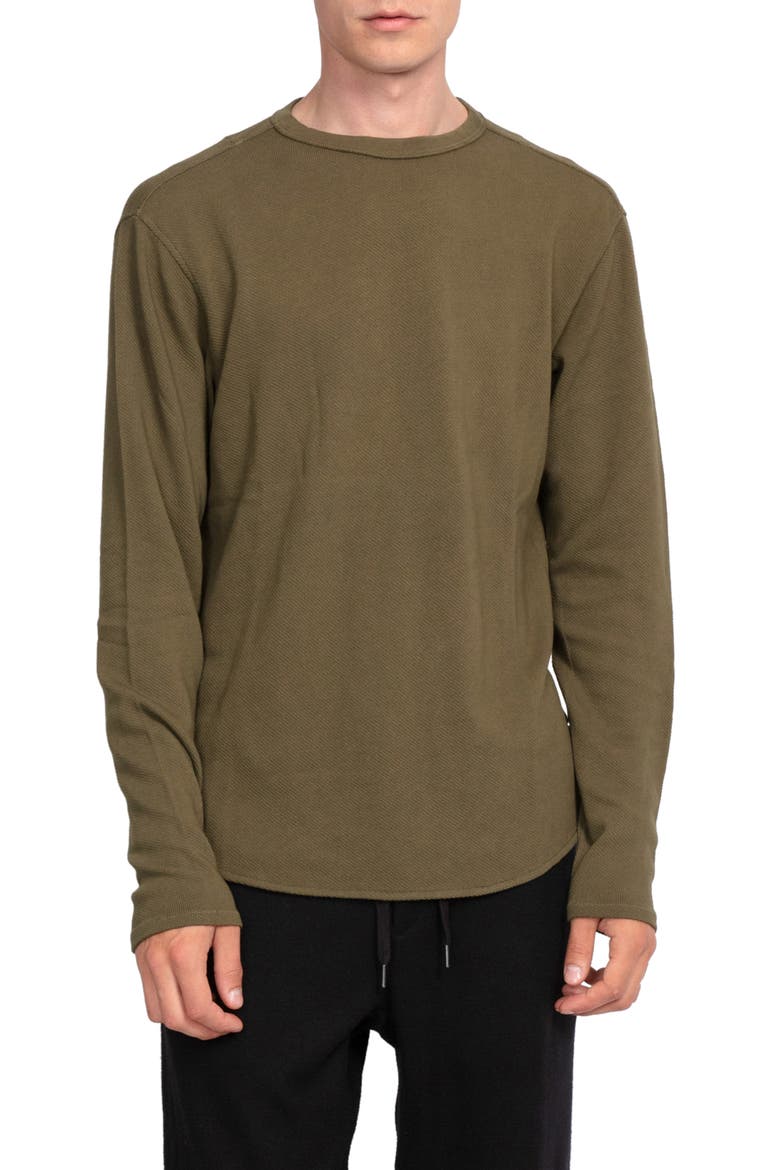 Baron Crewneck Top, Main, color, ARMY GREEN