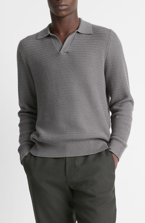 Craftsman Rib Johnny Collar Sweater
