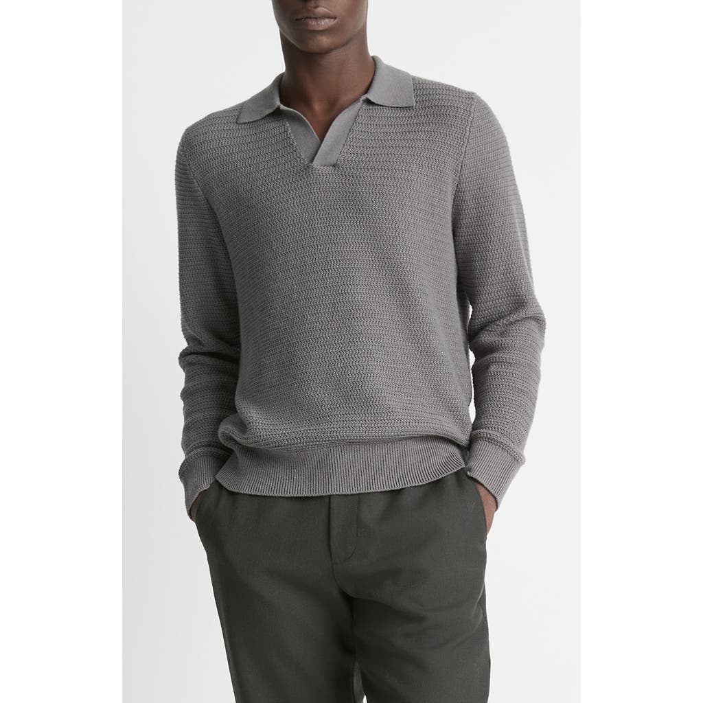 Vince Craftsman Rib Johnny Collar Sweater