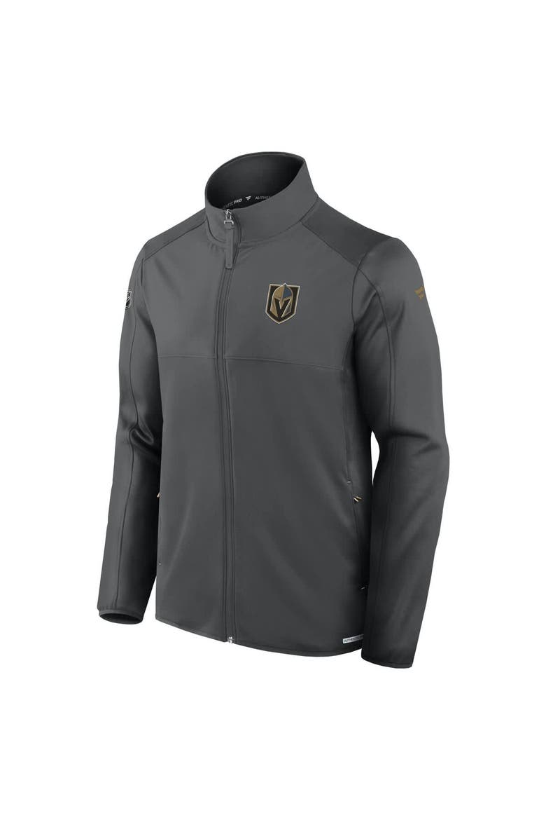 Men's Fanatics  Gray Vegas Golden Knights Authentic Pro Rink Fleece Full-Zip Jacket, Alternate, color, Gray