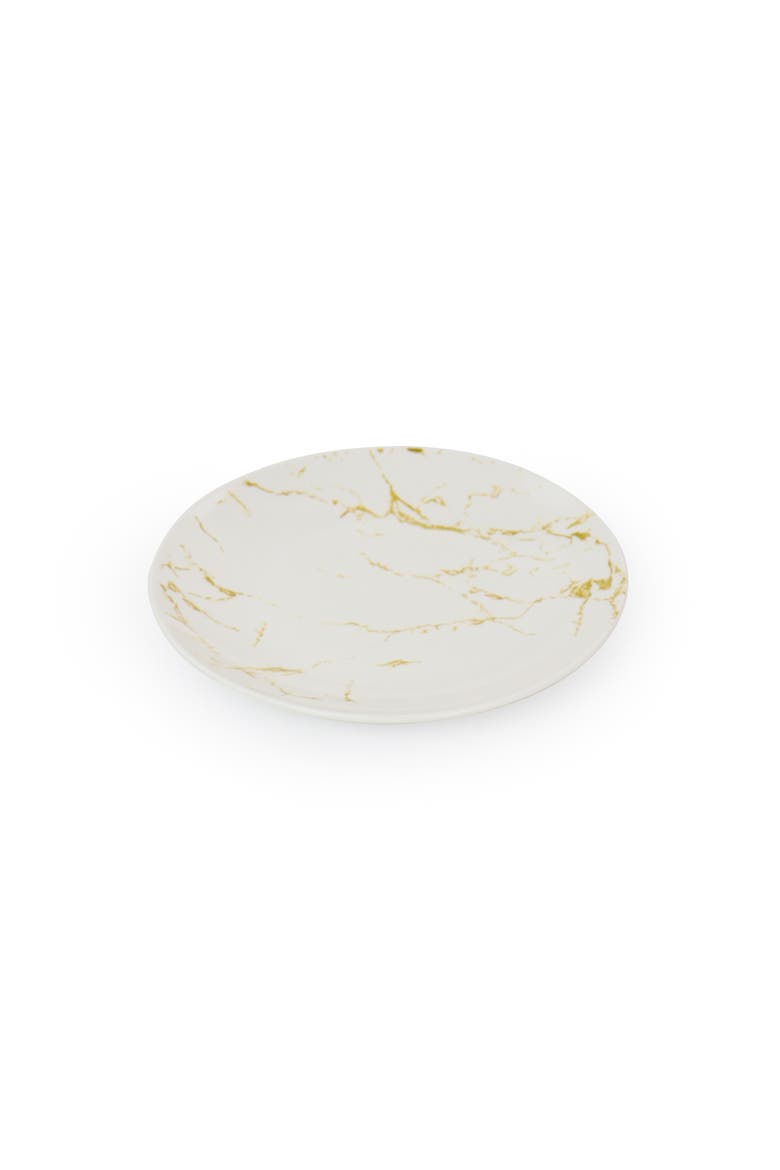 Fine Marble 16 Piece Stoneware Dinnerware Set, Alternate, color, White