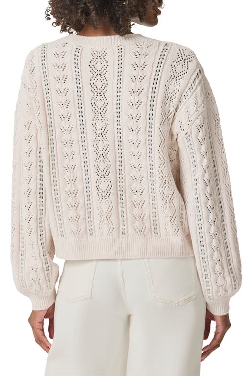 Splendid Veronica Stripe Sweater In White