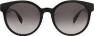 McQueen 55mm Core Round Sunglasses