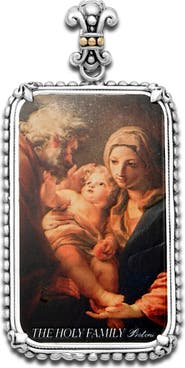SAMUEL B. 18k Gold & Sterling Silver Holy Family Ingot Pendant