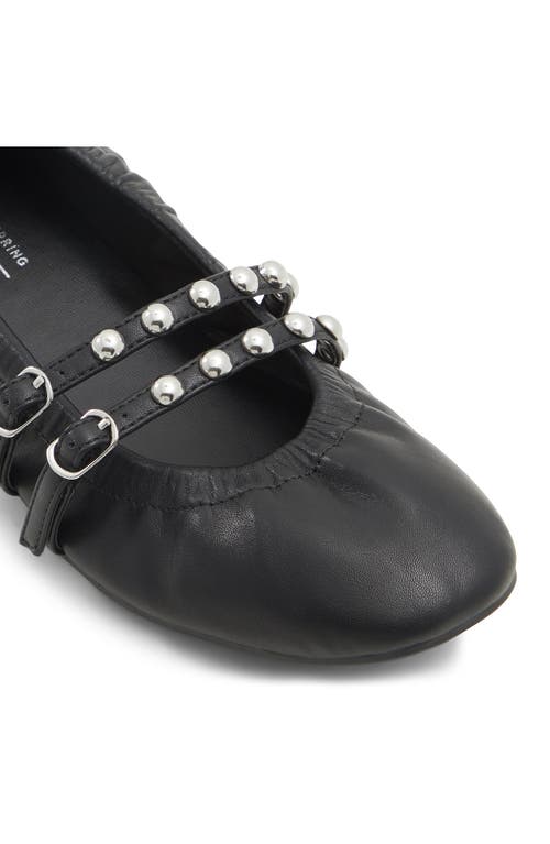 Call It Spring Swan Studded Flat In Black