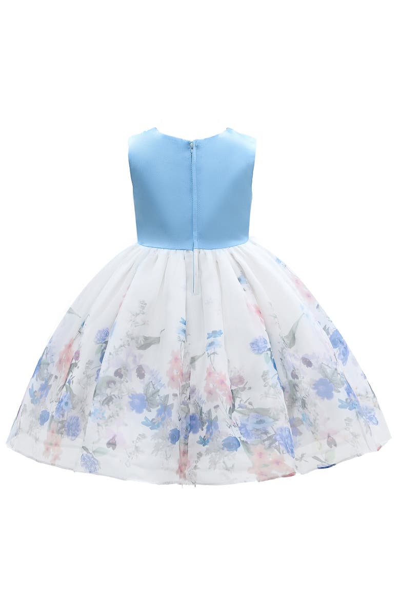 Tulleen Mabel Floral Garden Organza Dress, Alternate, color, Blue