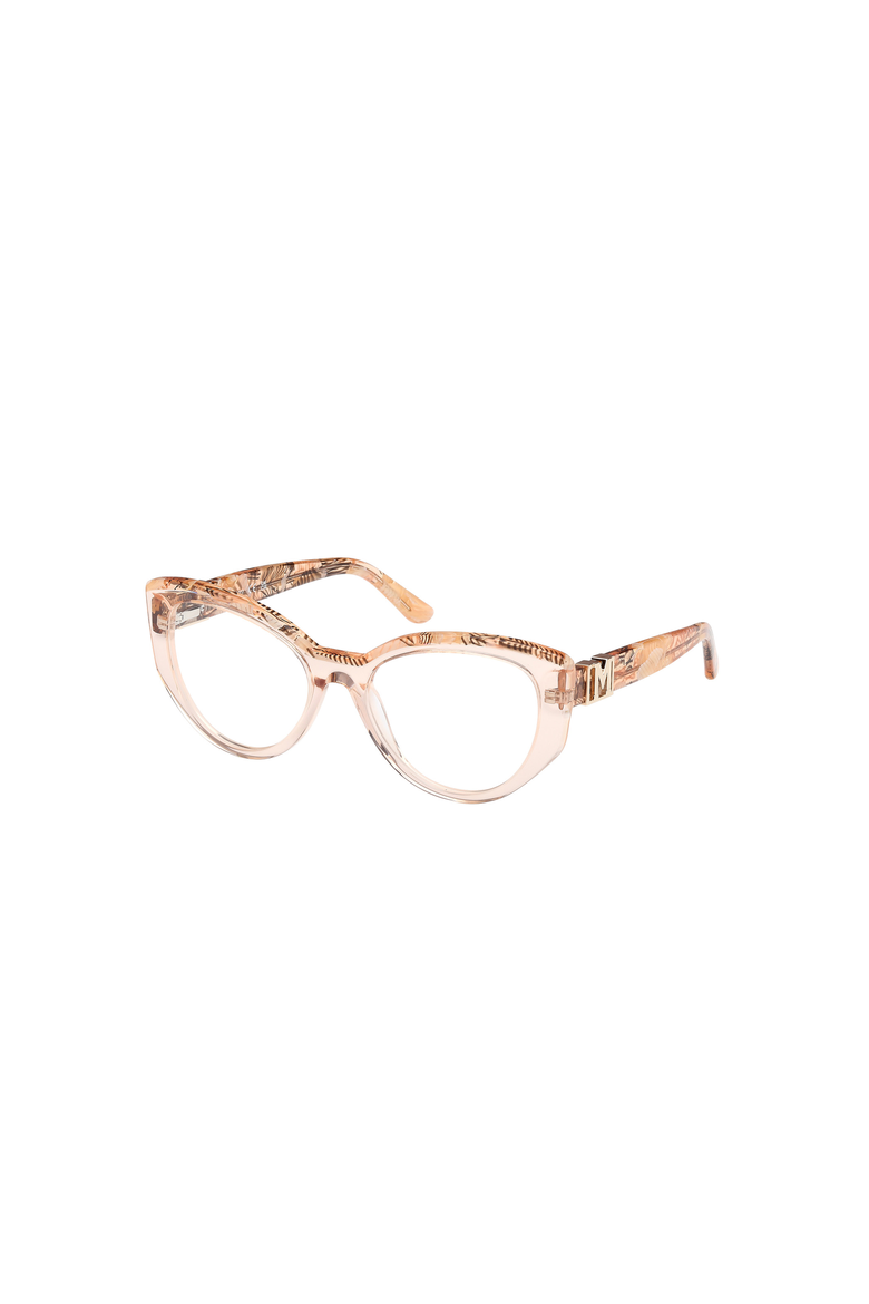 Engraved Temple Cat Eye Eyeglasses, Main, color, Beige