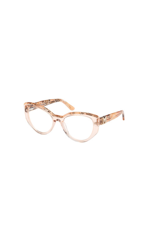 Engraved Temple Cat Eye Eyeglasses