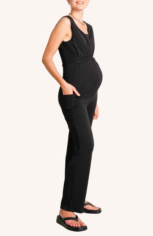 Nom Maternity Romy Jumpsuit In Black