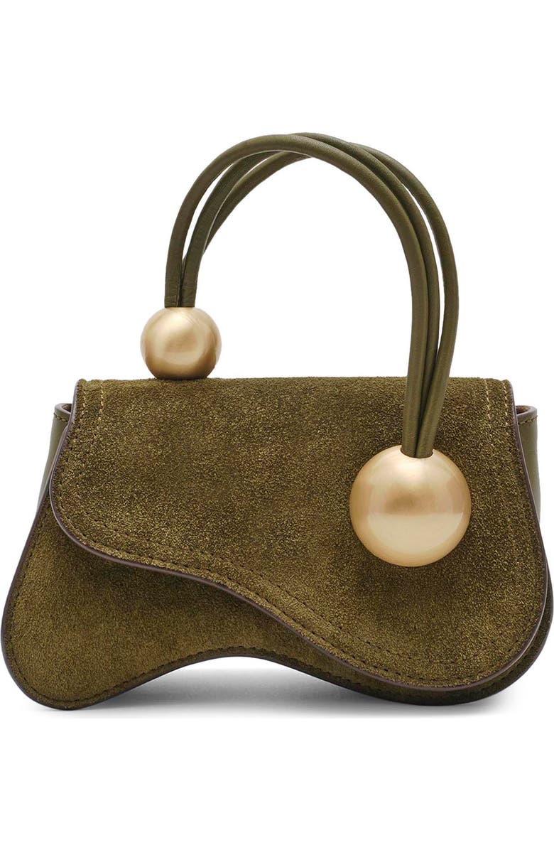 Cult Gaia Kazia Nano Leather Crossbody Bag, Main, color, Rosemary