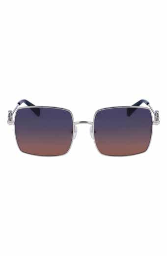 Longchamp Medallion 55mm Gradient Square Sunglasses